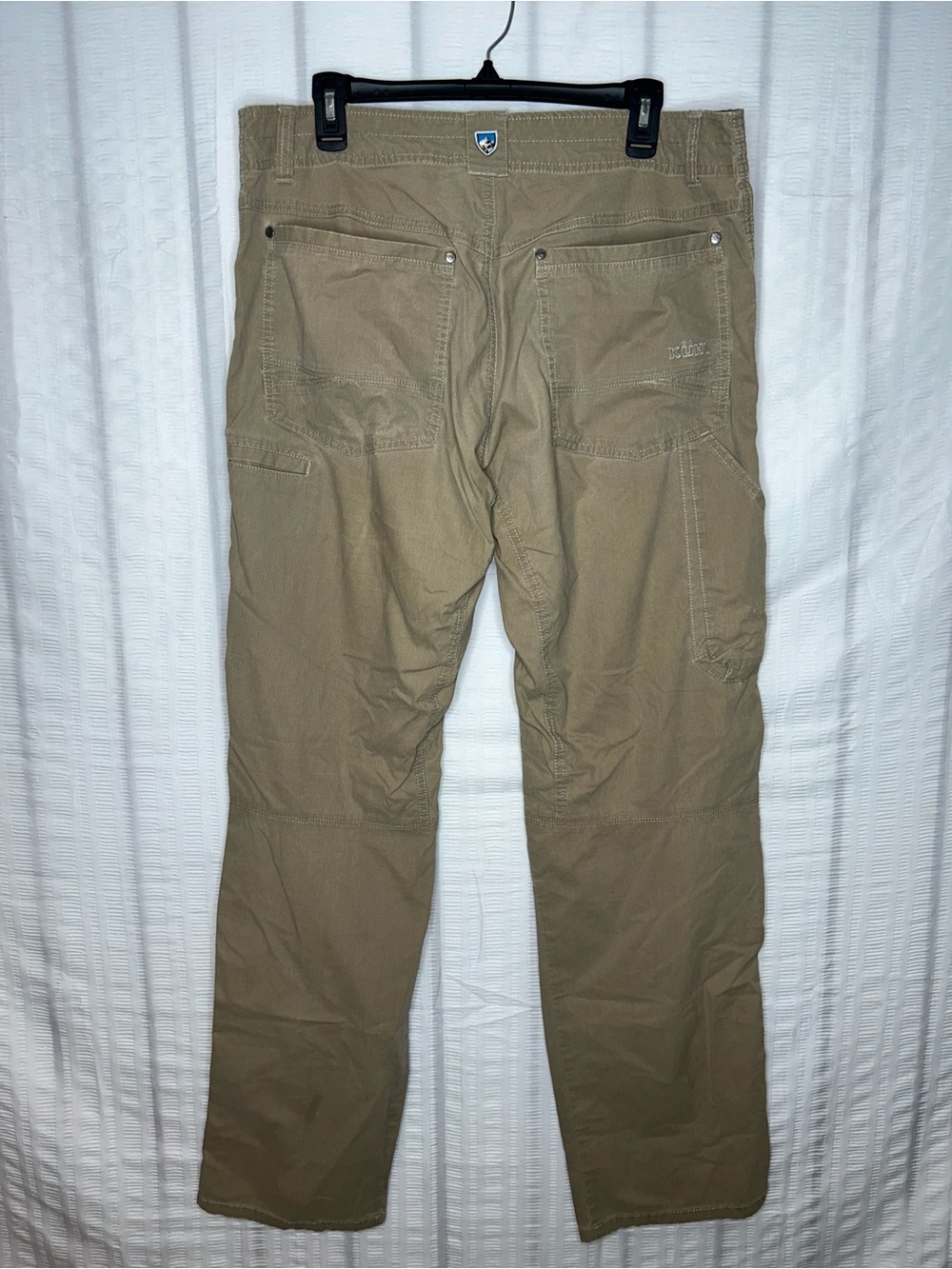Kuhl Revolvr Pants Mens 36x34 Light Brown Stretch Canvas Hiking Workwear Utility - Picture 2 of 12